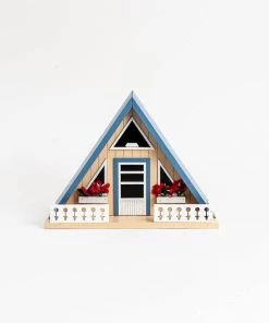 Happy Gardens Birdhouses/Baths A-Frame Cabin Birdhouse 8 Happy Gardens Birdhouses/Baths A-Frame Cabin Birdhouse