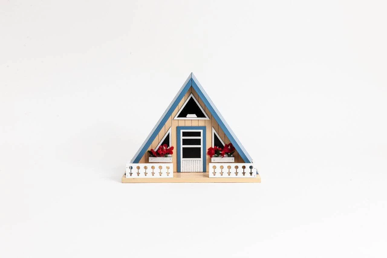 Happy Gardens Birdhouses/Baths A-Frame Cabin Birdhouse 5 Happy Gardens Birdhouses/Baths A-Frame Cabin Birdhouse