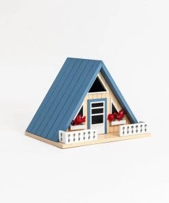 Happy Gardens Birdhouses/Baths A-Frame Cabin Birdhouse 9 Happy Gardens Birdhouses/Baths A-Frame Cabin Birdhouse