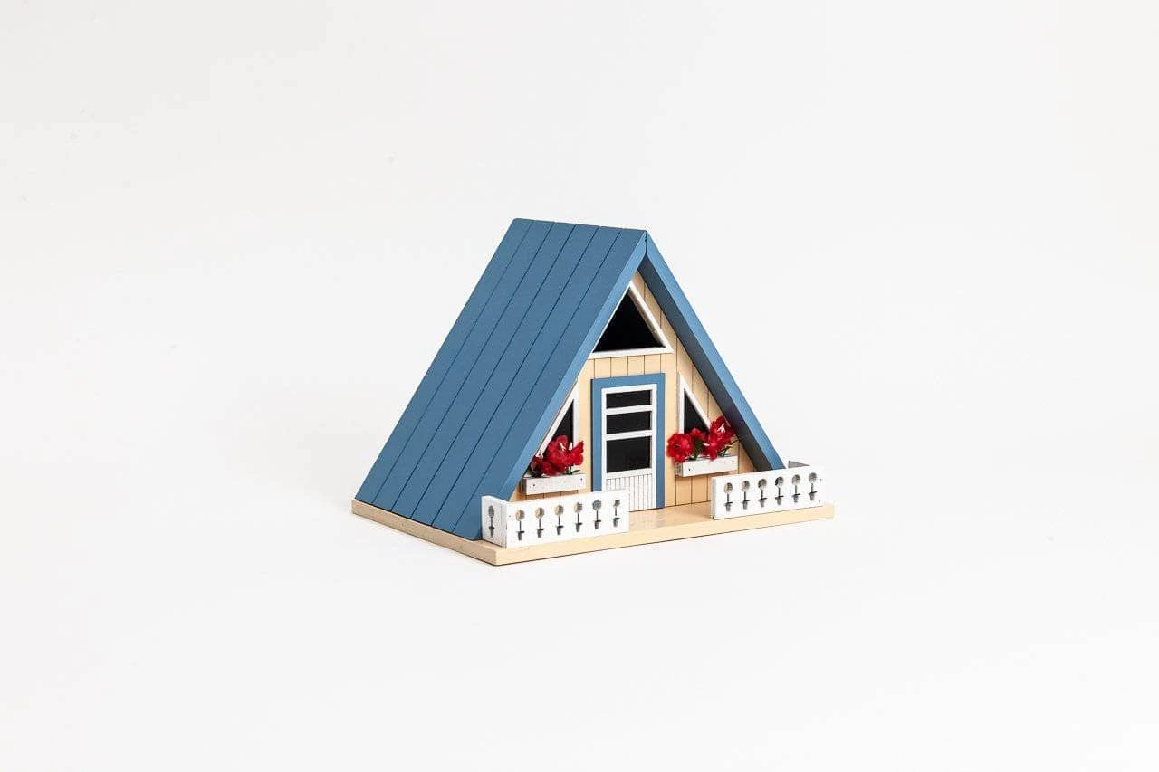 Happy Gardens Birdhouses/Baths A-Frame Cabin Birdhouse 6 Happy Gardens Birdhouses/Baths A-Frame Cabin Birdhouse