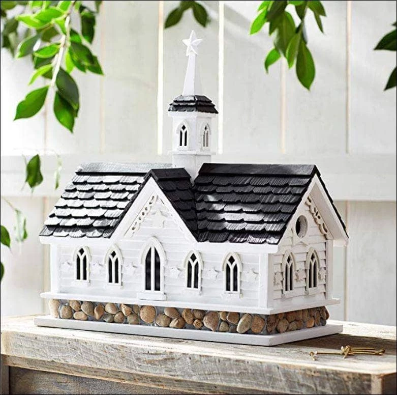 Happy Gardens Birdhouses/Baths Amish Barn Bird House 4 Happy Gardens Birdhouses/Baths Amish Barn Bird House