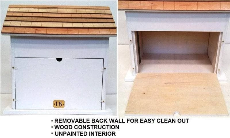 Happy Gardens Birdhouses/Baths Amish Barn Bird House 6 Happy Gardens Birdhouses/Baths Amish Barn Bird House