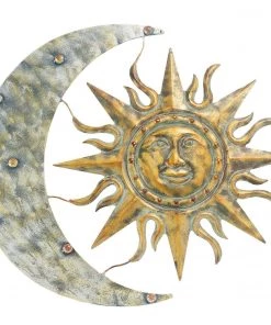 Happy Gardens Aztec Sun And Moon Wall Art Wall Decor