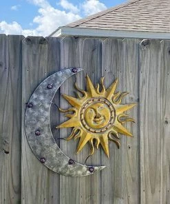 Happy Gardens Aztec Sun And Moon Wall Art Wall Decor
