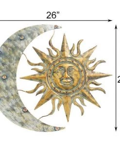 Happy Gardens Aztec Sun And Moon Wall Art Wall Decor