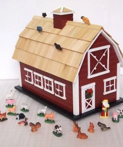 Happy Gardens Barn Advent Calendar Birdhouse Birdhouses/Baths