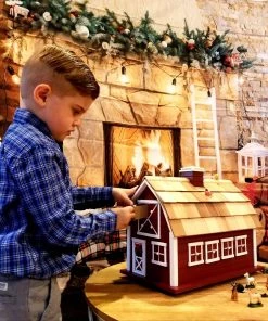 Happy Gardens Barn Advent Calendar Birdhouse Birdhouses/Baths