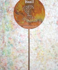 Happy Gardens Basil Herb Garden Stake Garden Stakes & Rain Gauges