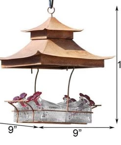 Happy Gardens Basketweave Shelter Hummingbird Feeder