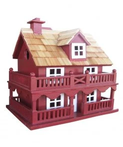 Happy Gardens Birdhouses/Baths Beauty And The Birdhouse Red - Featured On Oprah's Holiday Wish List!