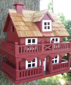 Happy Gardens Birdhouses/Baths Beauty And The Birdhouse Red - Featured On Oprah's Holiday Wish List!