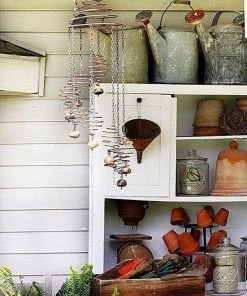 Happy Gardens Mobiles & Wind Chimes Bee Spiral With Bells Mobile Wind Chime