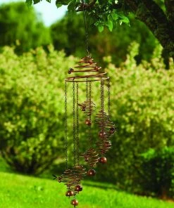 Happy Gardens Sales Store 25 Happy Gardens Mobiles & Wind Chimes Bee Spiral With Bells Mobile Wind Chime