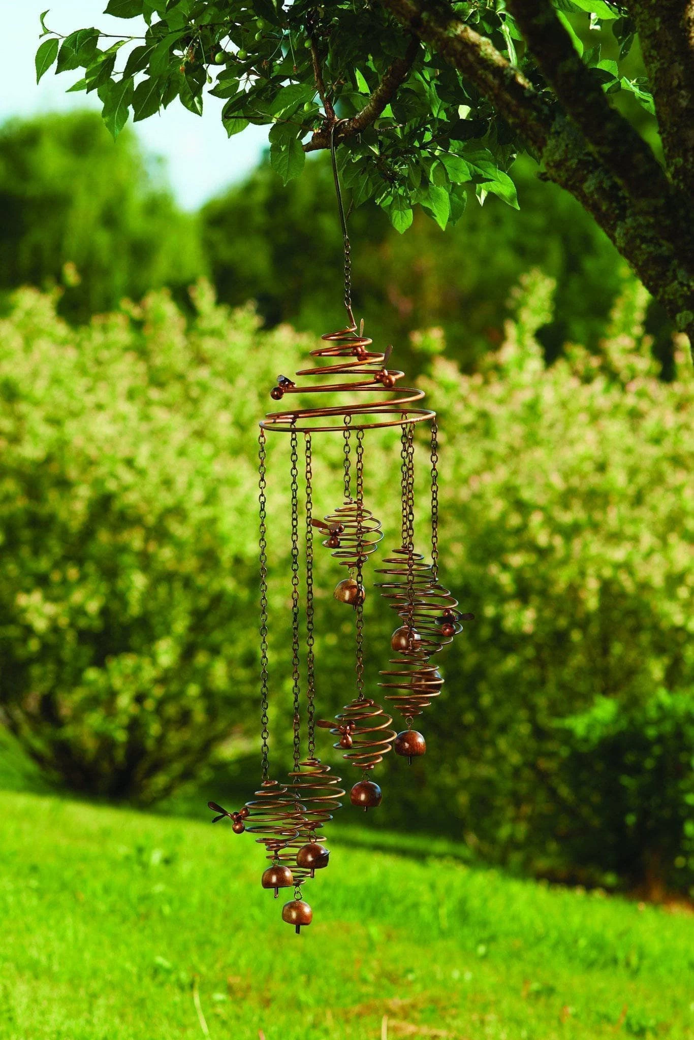 Happy Gardens Mobiles & Wind Chimes Bee Spiral With Bells Mobile Wind Chime 3 Happy Gardens Mobiles & Wind Chimes Bee Spiral With Bells Mobile Wind Chime
