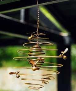 Happy Gardens Bees (Double) Spiral Garden Ornament