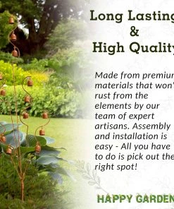 Happy Gardens Bell Spiral Garden Stake