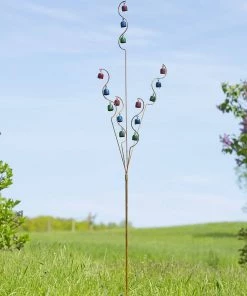 Happy Gardens Bell Spiral Garden Stake Multicolor