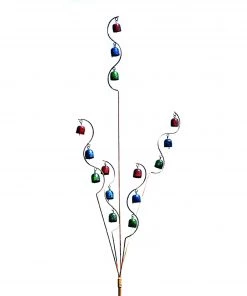 Happy Gardens Bell Spiral Garden Stake Multicolor
