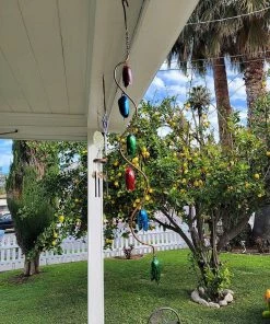 Happy Gardens Mobiles & Wind Chimes Bell Spiral Multicolor Wind Chime