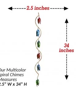 Happy Gardens Mobiles & Wind Chimes Bell Spiral Multicolor Wind Chime