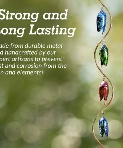 Happy Gardens Mobiles & Wind Chimes Bell Spiral Multicolor Wind Chime