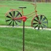 Happy Gardens Wind Spinners Bicycle Kinetic Art Windmill