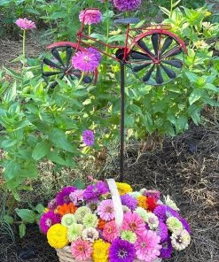 Happy Gardens Wind Spinners Bicycle Kinetic Art Windmill