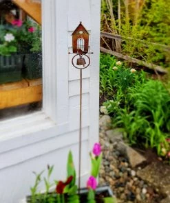 Happy Gardens Garden Stakes & Rain Gauges Bird House Garden Decor Stakes