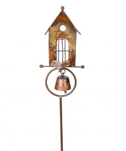 Happy Gardens Garden Stakes & Rain Gauges Bird House Garden Decor Stakes
