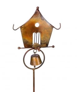 Happy Gardens Garden Stakes & Rain Gauges Bird House Garden Decor Stakes