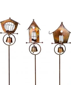 Happy Gardens Garden Stakes & Rain Gauges Bird House Garden Decor Stakes