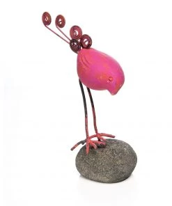 Happy Gardens Bird On River Stone Statues