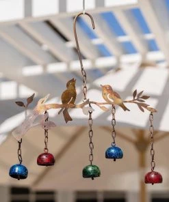 Happy Gardens Mobiles & Wind Chimes Birds W/Bells Multicolor Wind Chime