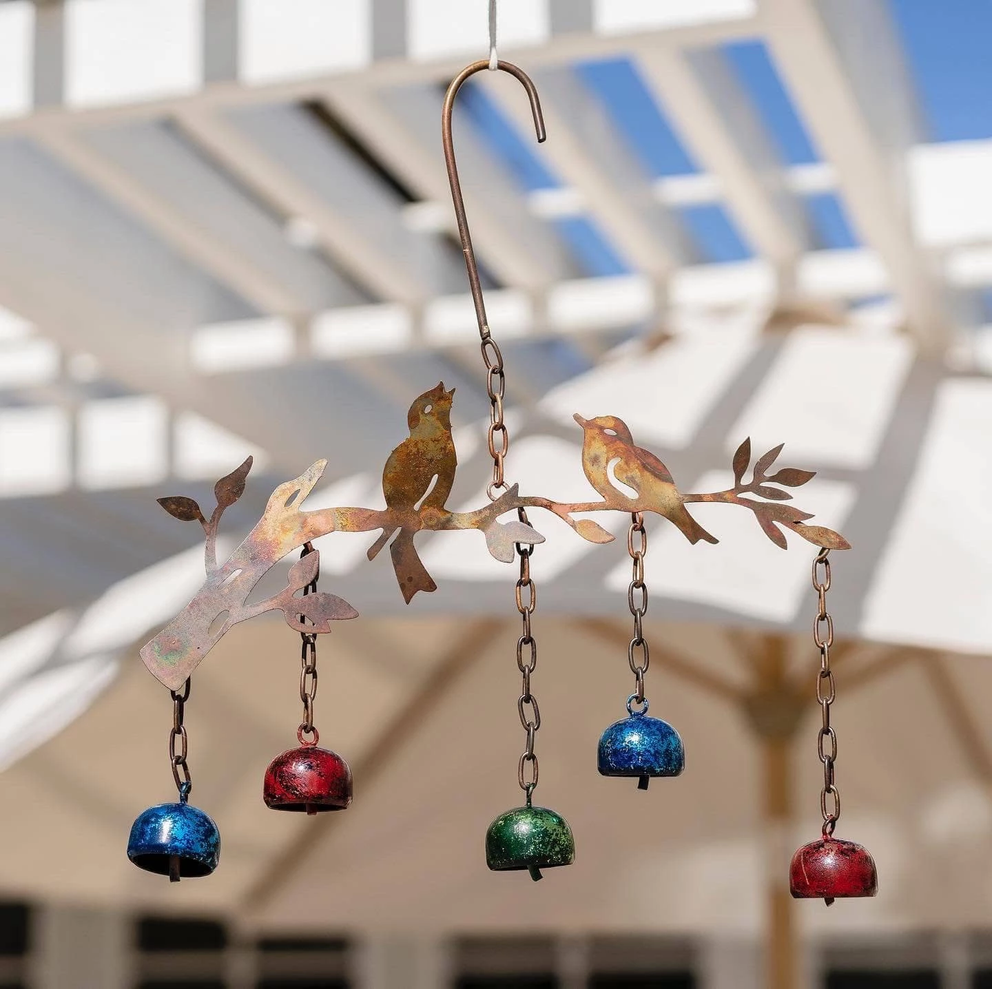 Happy Gardens Mobiles & Wind Chimes Birds W/Bells Multicolor Wind Chime 4 Happy Gardens Mobiles & Wind Chimes Birds W/Bells Multicolor Wind Chime