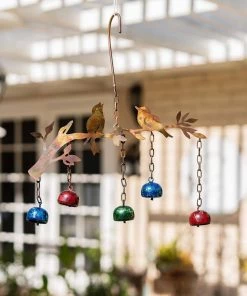 Happy Gardens Mobiles & Wind Chimes Birds W/Bells Multicolor Wind Chime 12 Happy Gardens Mobiles & Wind Chimes Birds W/Bells Multicolor Wind Chime