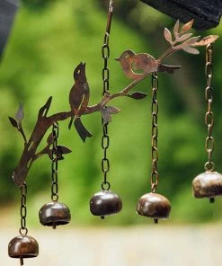Happy Gardens Mobiles & Wind Chimes Birds W/Bells Wind Chime