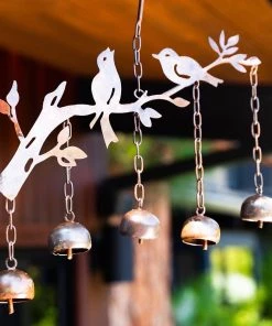 Happy Gardens Mobiles & Wind Chimes Birds W/Bells Wind Chime 10 Happy Gardens Mobiles & Wind Chimes Birds W/Bells Wind Chime