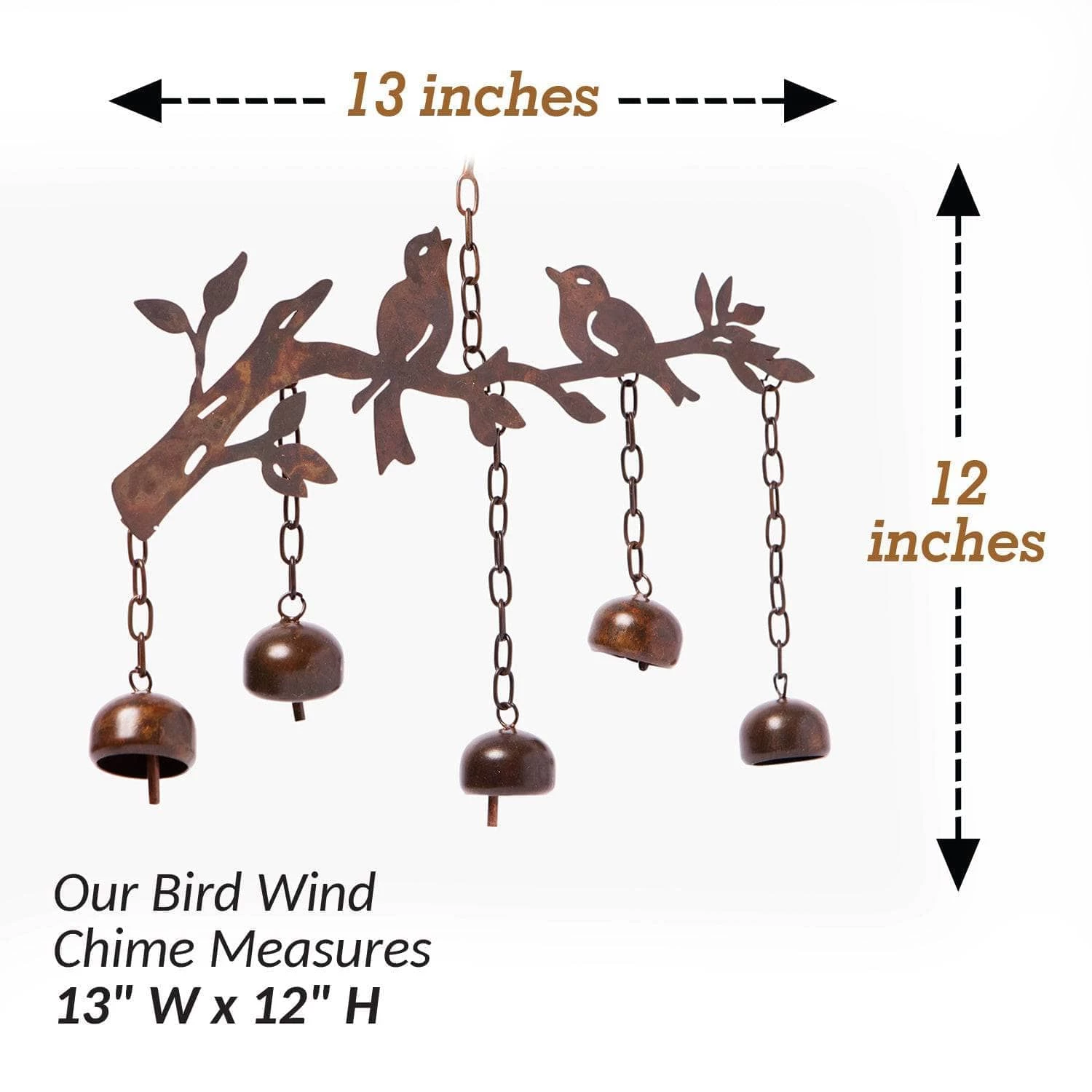 Happy Gardens Mobiles & Wind Chimes Birds W/Bells Wind Chime 7 Happy Gardens Mobiles & Wind Chimes Birds W/Bells Wind Chime