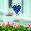 Happy Gardens Garden Stakes & Rain Gauges Blue Heart Disc Garden Stake