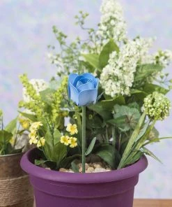 Happy Gardens Garden Stakes & Rain Gauges Blue Rose Plant Pick