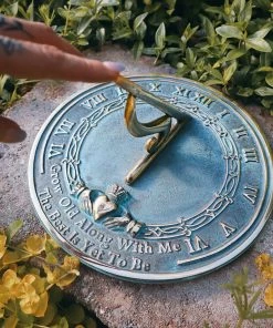 Happy Gardens Brass Grow Old With Me Sundial