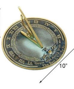 Happy Gardens Brass Grow Old With Me Sundial 10 Happy Gardens Brass Grow Old With Me Sundial