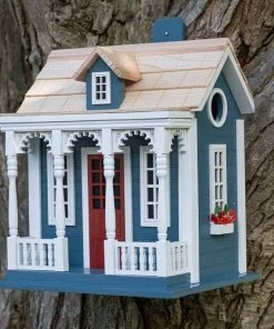 Happy Gardens Bristol Cottage Birdhouse - Blue Birdhouses/Baths