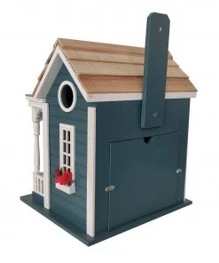 Happy Gardens Bristol Cottage Birdhouse - Blue Birdhouses/Baths
