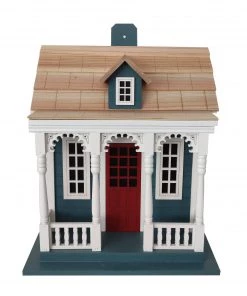 Happy Gardens Bristol Cottage Birdhouse - Blue Birdhouses/Baths