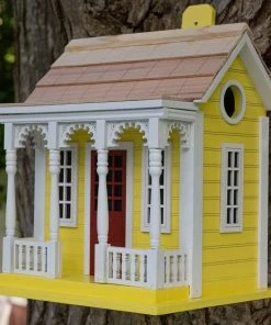 Happy Gardens Birdhouses/Baths Bristol Cottage Birdhouse - Yellow