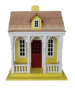 Happy Gardens Birdhouses/Baths Bristol Cottage Birdhouse - Yellow