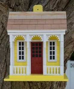 Happy Gardens Birdhouses/Baths Bristol Cottage Birdhouse - Yellow