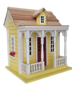 Happy Gardens Birdhouses/Baths Bristol Cottage Birdhouse - Yellow