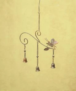 Happy Gardens Butterfly And Leaf Wind Chime